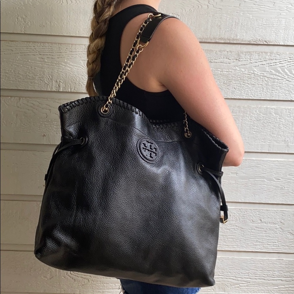 Tory Burch Extra Large Pebbled Leather Tote